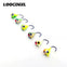 LoogDeel 6PCS/Lot Winter Ice Fishing Jig Hook 15mm 1.1g